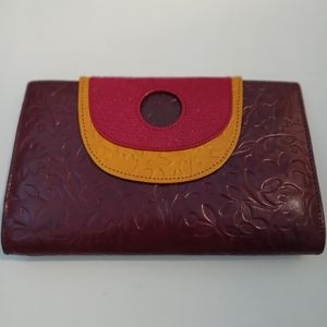 SOLD!! Leather Embossed Clutch